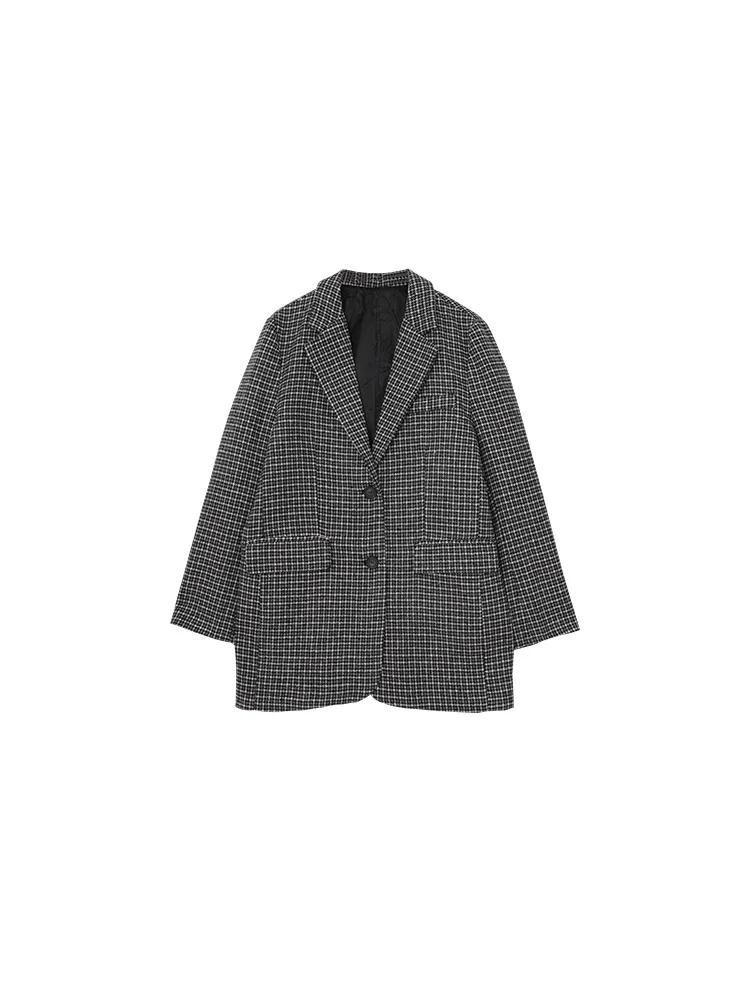 

Thousands of Birds Suit Jacket Women's 2019 Spring And Autumn New Style Korean-style Loose-Fit Elegant Fashion Mid-length Suit S