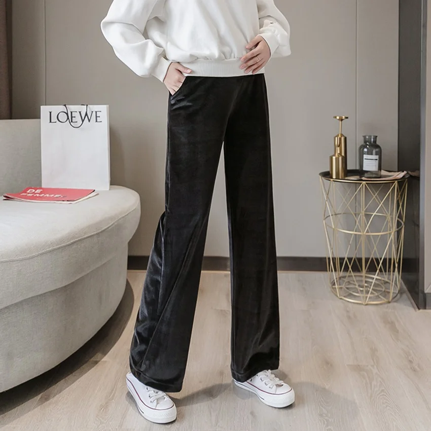 

Pregnant women pants fashion spring and autumn trousers wide-leg pants loose thin section autumn and winter stomach lift pants