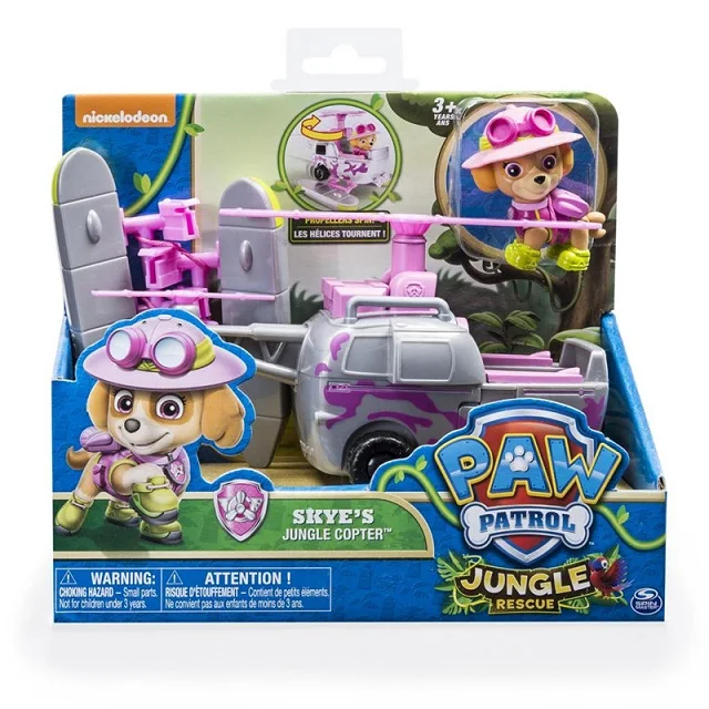 Подлинный Игрушечный Набор Paw Patrol игрушечный автомобиль Эверест Аполлон трекер Райдер Скай прокрутка фигурка аниме модель детские игрушки - Цвет: Jungle Skye
