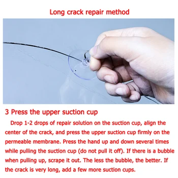 

Cups Repair Tool Safety Windshield Recovery Kit Resin Suction Car Glass DIY