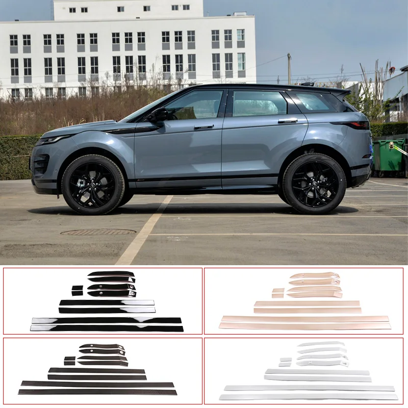 10 Teile/satz ABS Für Range Rover Evoque L551 2019-2020 Auto Side Door  Körper Molding Streifen Abdeckung Trim Auto zubehör - AliExpress