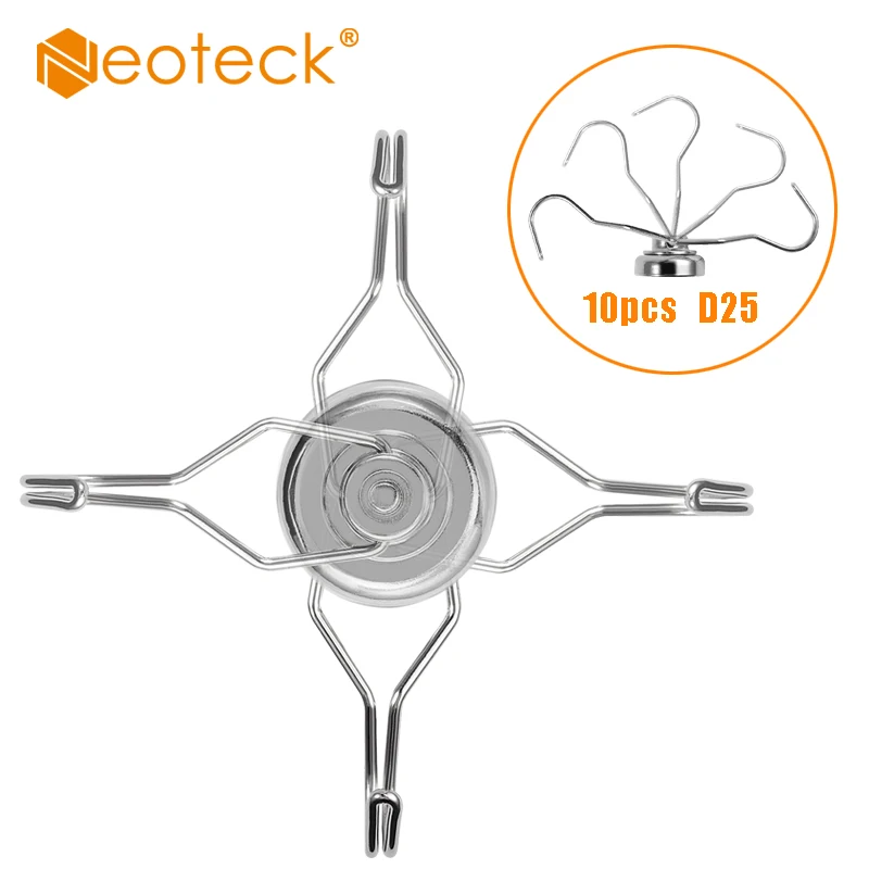 Neoteck 10 шт. поворотные качели мощный магнитный крючок сверхмощные Неодимовые