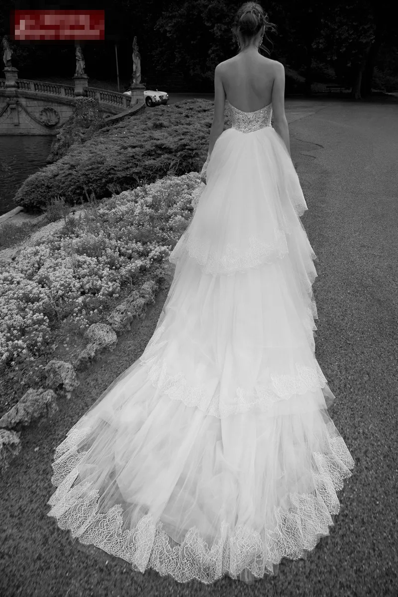 Сексуальное платье с открытой спиной casamento, кружевное милое Многоуровневое платье со шлейфом, дизайн, расшитое бисером свадебное платье, платья для матери невесты