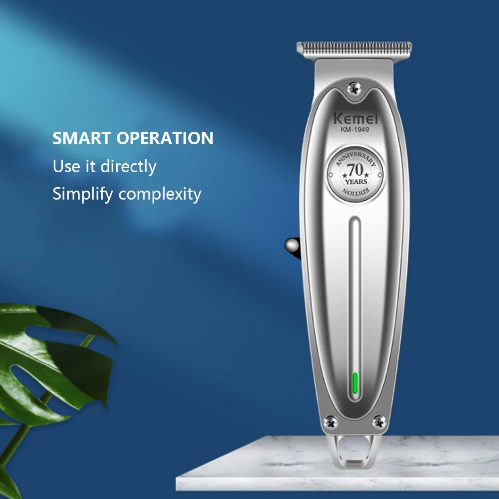 kemei km-1949 all metal Carbon Steel Blade Machine Hair Cutter Clipper Electric Cordless Beard Trimmer | Бытовая техника