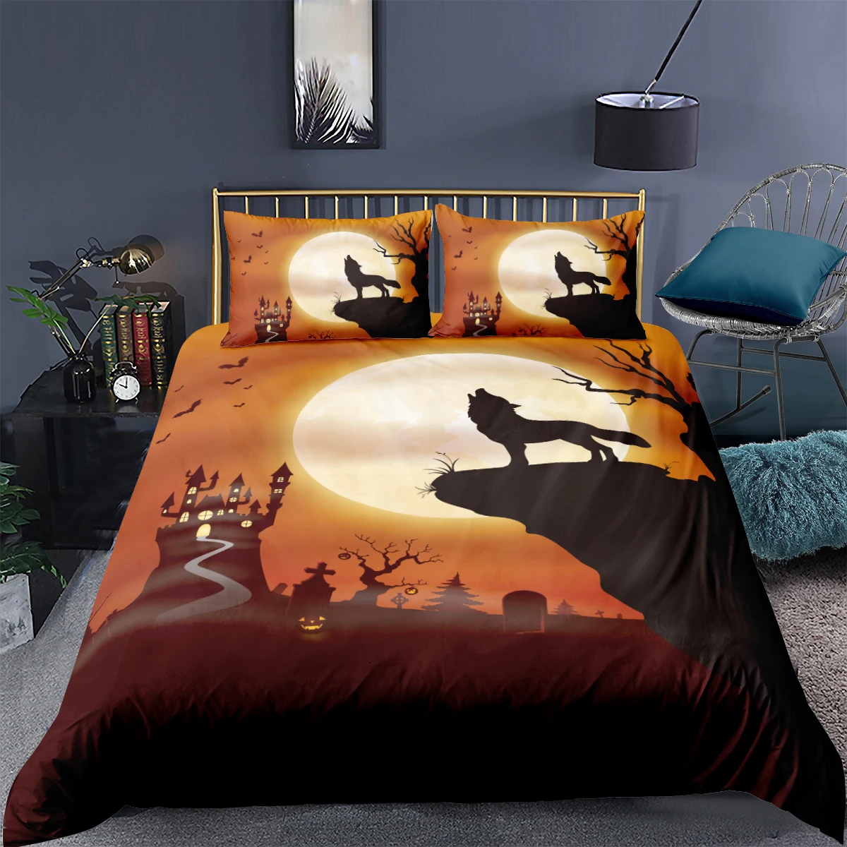

3D Camel Duvet Cover Sets Animals Comforter Cases and Pillow Slips Full Double Single Twin Queen Size 173*230cm Wolf Beddings