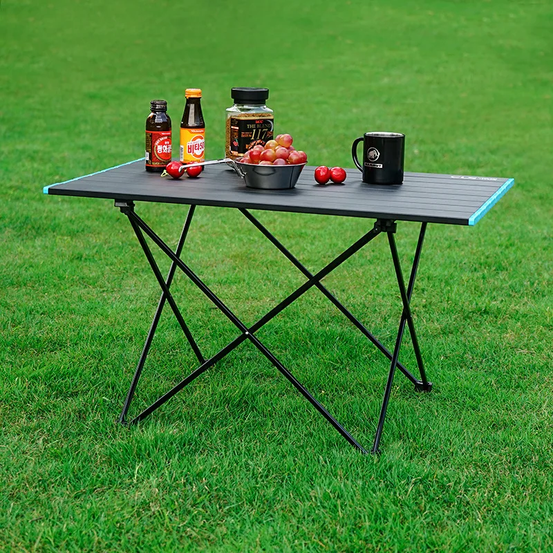  Outdoor aluminum folding table export Korea Japan self-driving portable picnic barbecue table alumi
