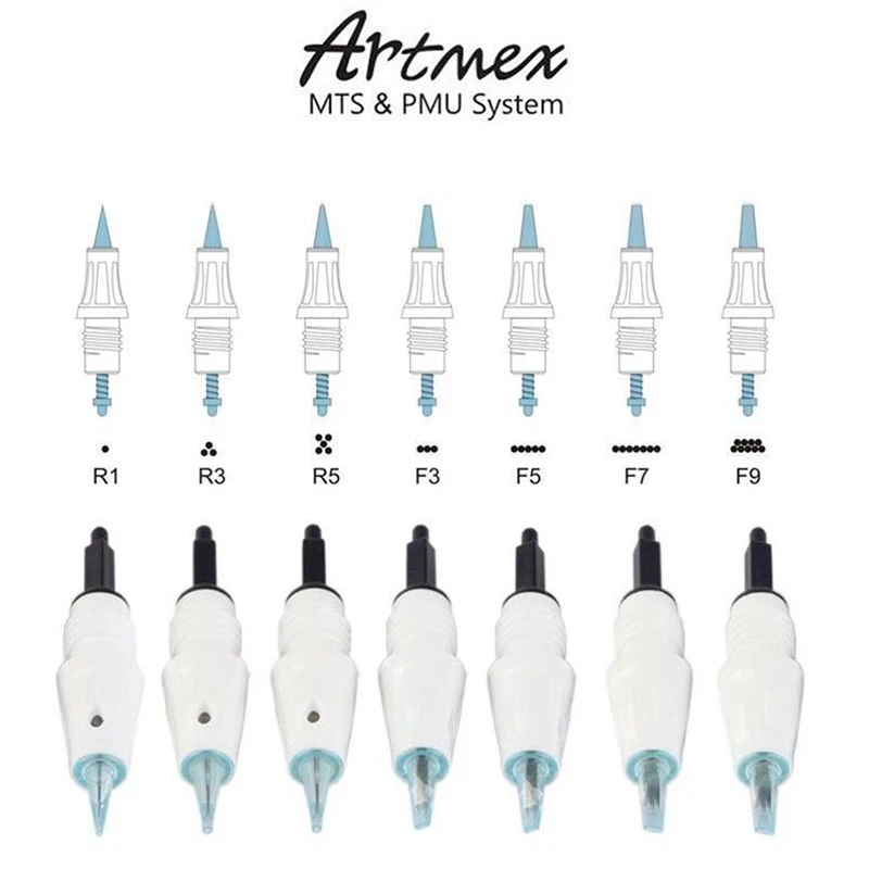 

New Artmex MTS PMU Needle Cartridges for V3 V6 V8 V9 V11 Permanente Tattoo Makeup Machine Eyebrow Eyeliner Lips Pen