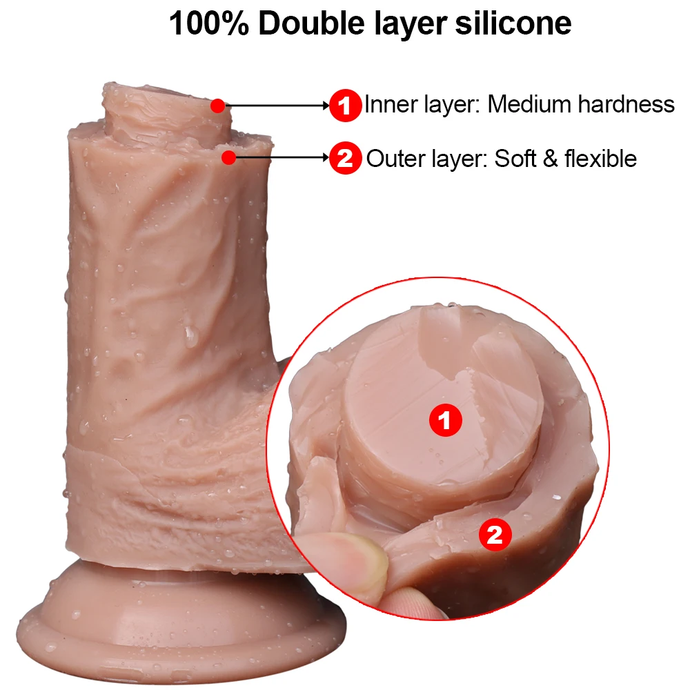 7 8 Inch Huge Realistic Dildo Soft Silicone Penis Dong with Suction Cup for Women Masturbation