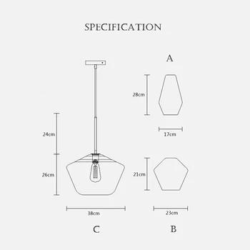

Color Modern Led Chandelier Lighting Pendant Glass Lamp Decorative Champagne Clear Galss Hanging Lights Rustic Hall Dining E27