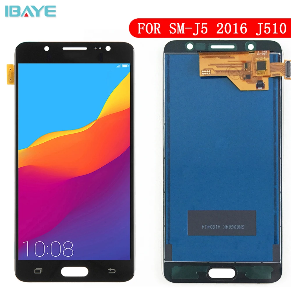 AAA + для samsung Galaxy J5 2016 экран J510 lcd J510F Дисплей сенсорный дигитайзер стеклянная рамка