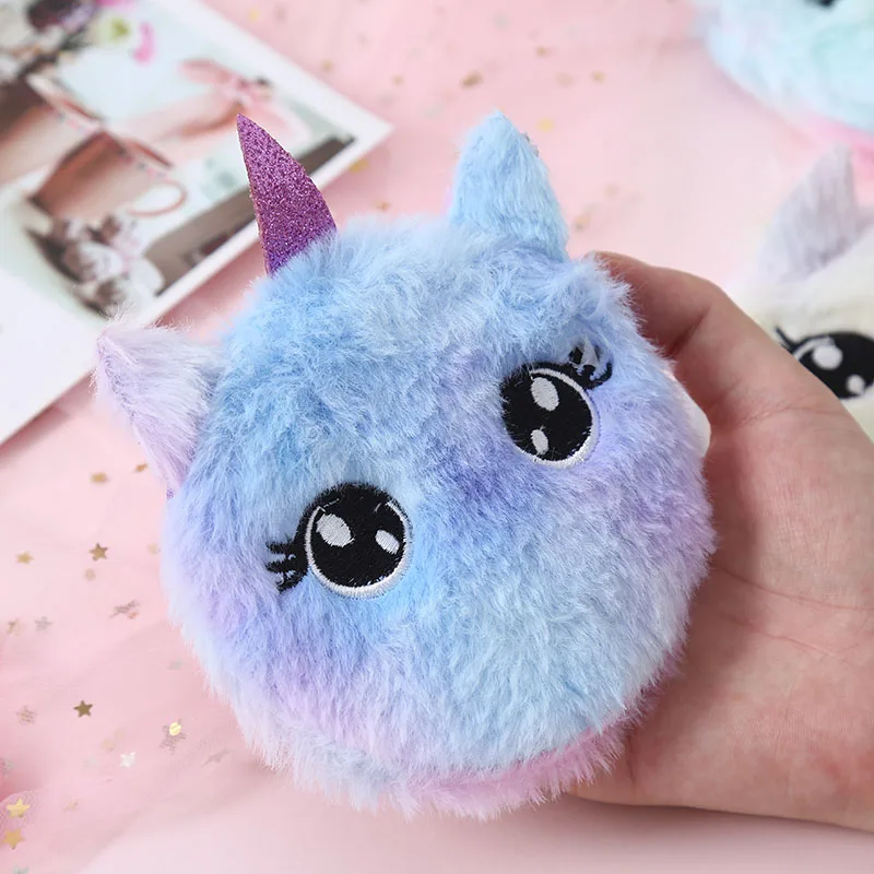 Unicorn Cartoon Plush Shoulder Bag Children'S Small Crossbody Bag Girls  Handheld Small Square Bag Coin Purse, Random Colors | SHEIN USA