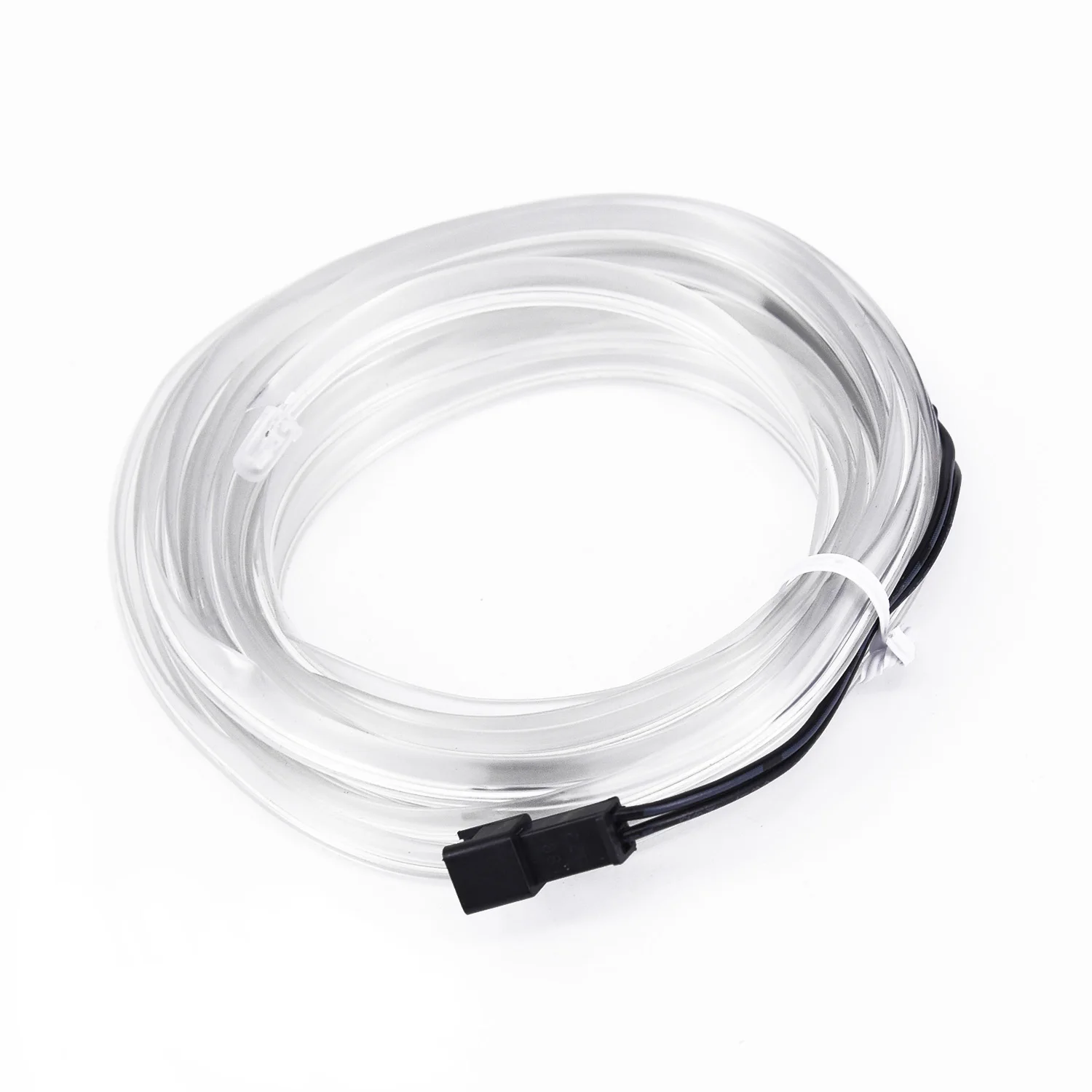 5V USB прозрачный синий светодиодный светильник светящийся EL провод струны полосы салона автомобиля Декор