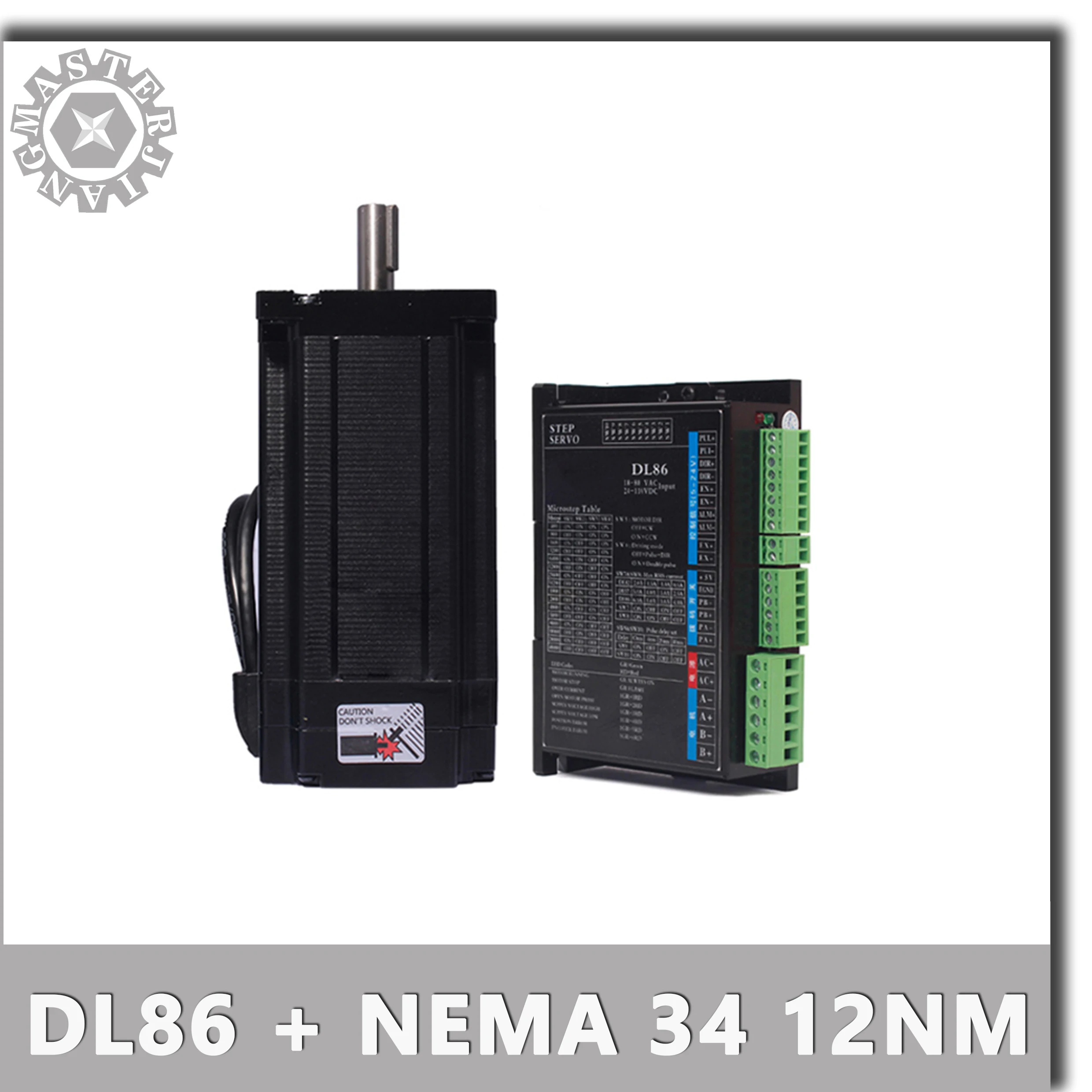 Драйвер шагового двигателя Nema 34 12NM Серводвигатель 86HSE12N гибридный с замкнутым