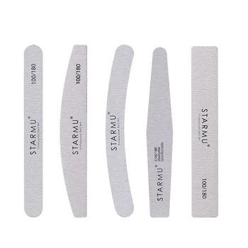 

1 Pcs Half-Moon-Shaped Nail File Nail Buffer Washable Grinding Polishing Sanding Buffing Manicure Pedicure Nail Art Tools
