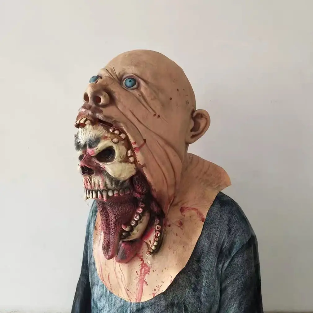 Haunted House Secret Room Escapes Horror Disgusting Npc Mask Halloween Alias Variation Zombie Headgear