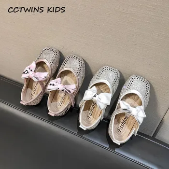 

CCTWINS Kids Shoes 2020 Spring Children Fashion Rhinestone Shoes Baby Brand Mary Jane Girls Butterfly Paty Flat GM2592