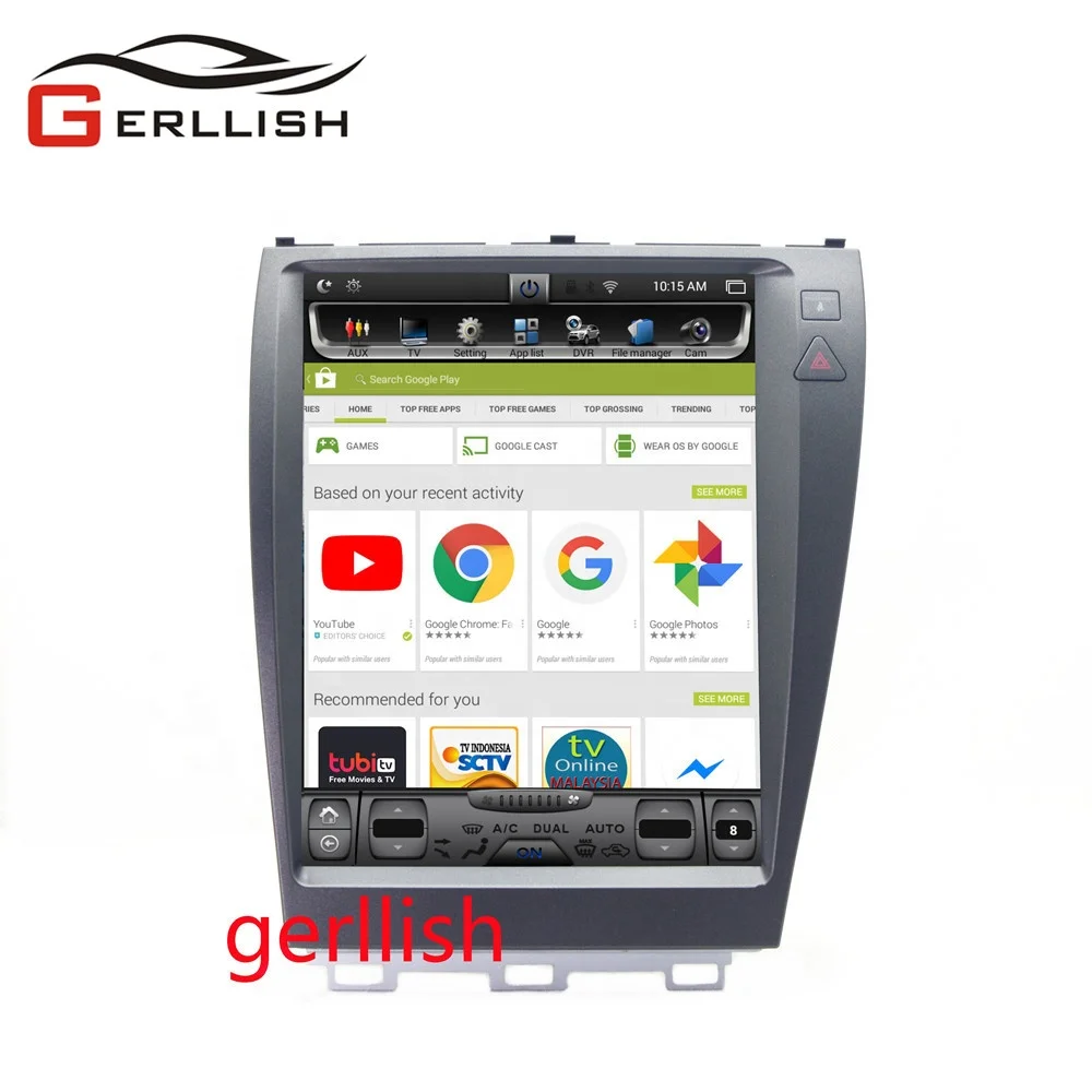 Tesla стиль вертикальный экран android автомобильный dvd gps мультимедийный плеер для Lexus ES250 ES300 ES350 2006-2012 навигаци