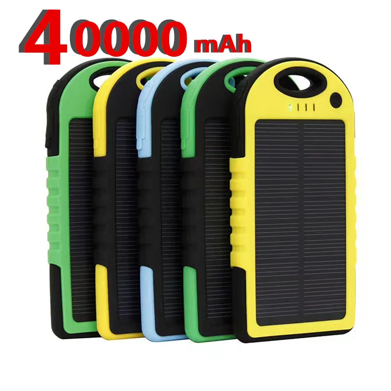 Горячее солнечное зарядное устройство водонепроницаемый 40000mAh USB порты Внешнее
