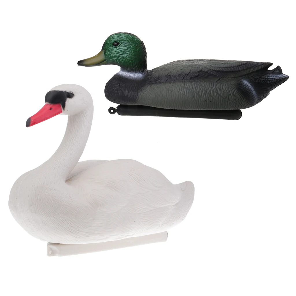 Durable Duck Goose Decoy Drake Swan Hunting Bait Ornaments Garden Decors