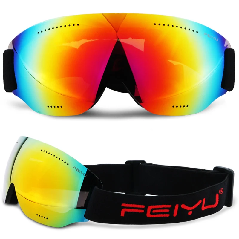 Сноубординг очки для катания на коньках для мужчин и женщин UV400 Анти-противотуманные очки зимние сноуборд очки для спорта на открытом воздухе лыжные очки - Цвет: color 01