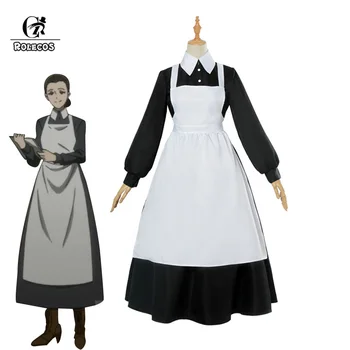 

ROLECOS Yakusoku no Neverland Isabella Cosplay Costume The Promised Neverland Cosplay Women Maid Dress Anime Costume Halloween