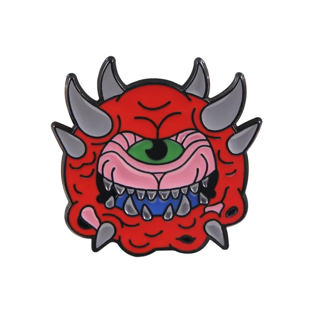 Juego de Doom Eternal Cacodemon, llavero de llaveros de aleación de Metal  esmaltado de dibujos animados, ropa de bolsa de llavero, abrigos, broche  insignia de solapa - AliExpress