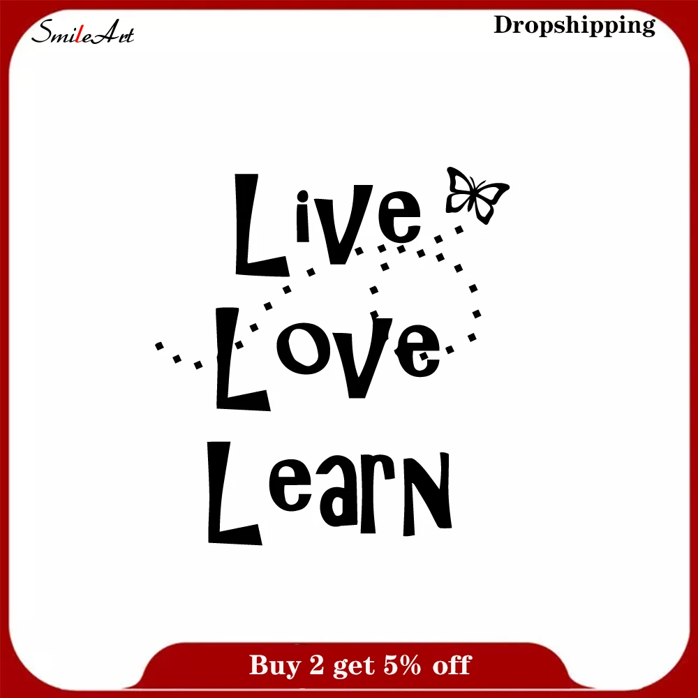 

Moda interesante texto decoraciones para el hogar Pvc calcomanía Pvc pared calcomanías arte calcomanías