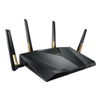 ASUS RT-AX88U AX6000 듀얼 밴드 와이파이 6 게이밍 라우터, 802.11AX AiMesh 와이파이 MU-MIMO 및 OFDMA, 2.4GHz, 4x4, 5GHz, 4x4