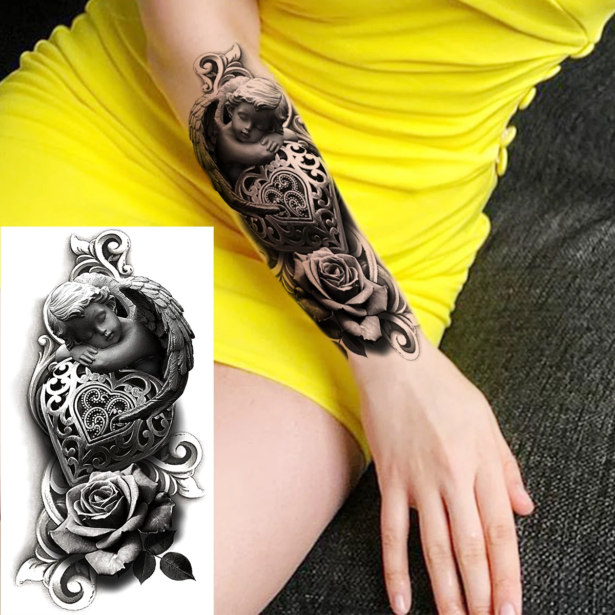 Tatouage Aile D Ange Avec Initiale