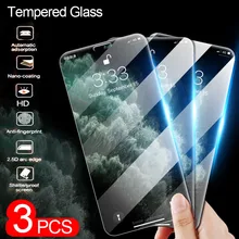 3 шт полное покрытие защитное закаленное стекло для iPhone 11 7 8 6 6s Plus X XR XS Защита экрана для iPhone XR XS 11 Pro Max стекло