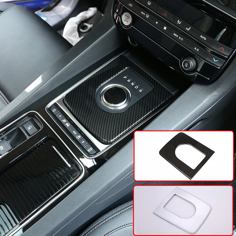 Carbon fiber Gear Shift Box Control Panel Trim Cover Frame for Jaguar XF XE XJL XJ F-PACE f pace X761 
