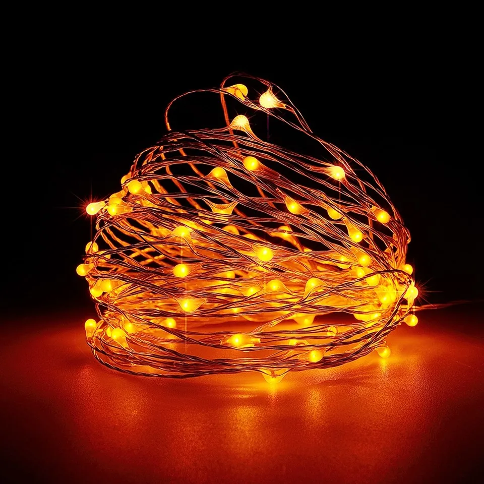 100/200/300 светодиодный Солнечный СВЕТОДИОДНЫЙ светильник Водонепроницаемый светодиодный Медный провод шнура для отдыха на открытом воздухе светодиодный полосы для рождественской вечеринки Свадебные украшения