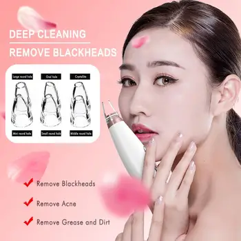 

Electric Blackhead Remover cepillo facial Pore Vacuum Suction Face Cleaner Tool with 6 Suckers Beauty Face Black Head Remover