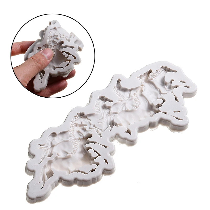 1pc 3D Running Horse Shape Mold Flexible Silicone Fondant Cake Sugar Molds Decorating Tools DIY Kitchen Baking Tool | Дом и сад