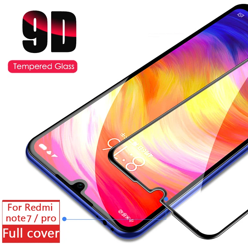 9D изогнутое защитное закаленное стекло для Xiaomi Redmi note 7 мягкая пленка pro |