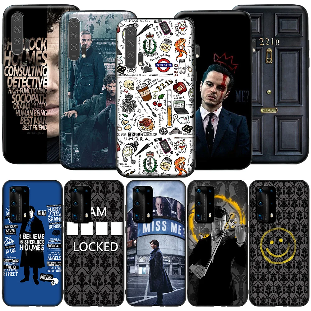 GX1 221B Sherlock Бенедикт силиконовый чехол для Huawei P9 P10 P20 P30 P40 Y6 2018 Y7 Y9 Lite Pro Max Prime Mini |