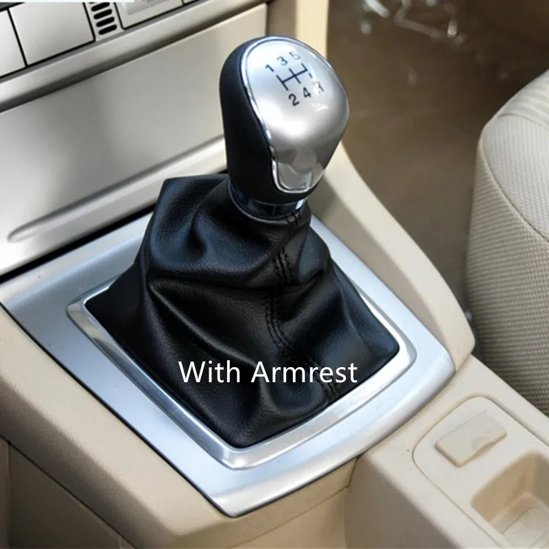 OEM рукоятка для рычага переключения передач рычаг С Пылезащитным покрытием для Ford Focus MK1 - Название цвета: White with Armrest