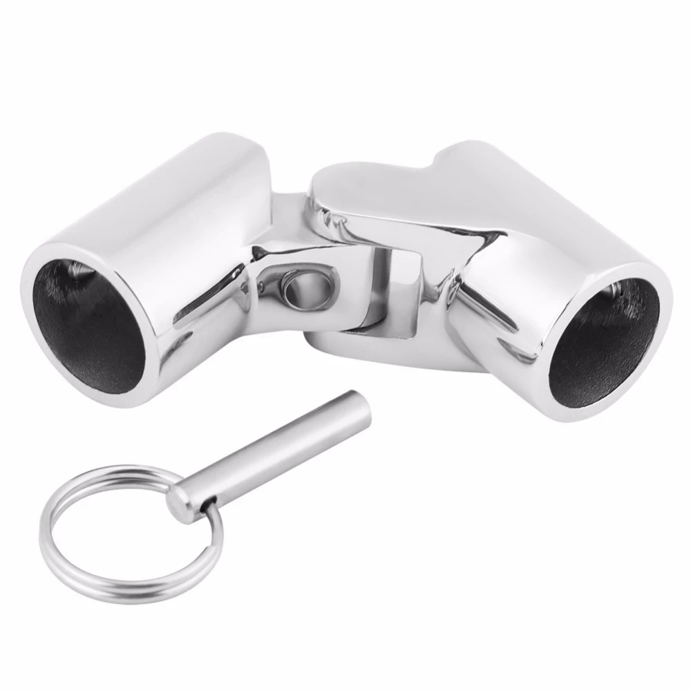 1Pcs Marine Stainless Steel Folding Swivel Coupling Tube Pipe Connector Boat Hardware Fitting Boat Parts