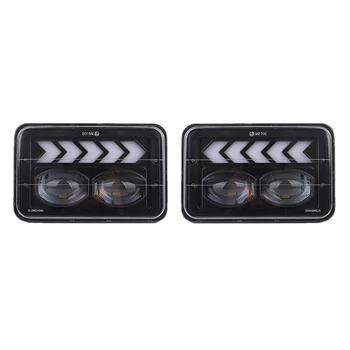 

40W 4x6 LED Headlight Waterproof LED Projector Headlight Hi-Lo Beam DRL for Jeep Cherokee xJ Car Accessories