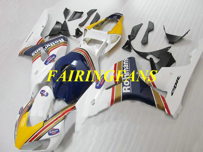 Литья под давлением обтекатель комплект для HONDA CBR1000RR 06 07CBR 1000 RR CBR 100RR 2006 2007 Белый Обтекатели Кузов+ подарки HB37