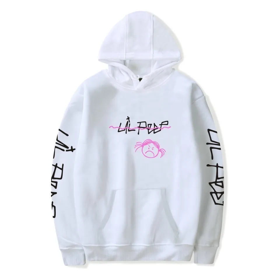 Dropship Lil Peep толстовки Hell Boy Lil. peep для мужчин wo для мужчин с капюшоном Pullove rLil Peep толстовки с капюшоном крибэби толстовка одежда - Цвет: 6647-WY0202-white