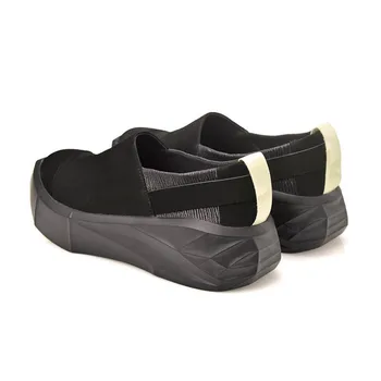 

Fashion Mens Thick 2020 Platform Creeper Top Brand Genuine Leather Slip On Loafers Man Footwear Euro Retro Hombre Casual Shoes