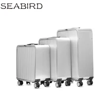 SEABIRD1" 20" 2" дюйм алюминиевый сплав передний открытый багажник TSA Lock жесткий багажник коммерческая поездка личный багаж