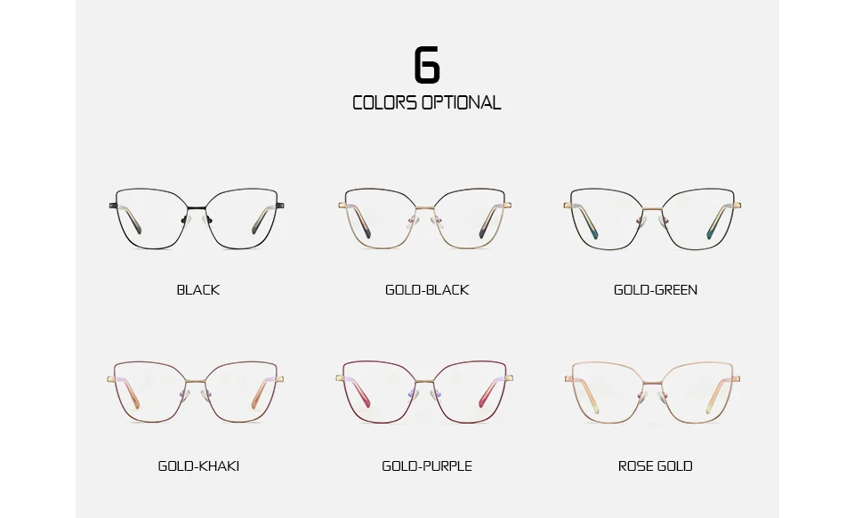 GENTLE KING Anti-blue Light Metal Eyeglasses Frame Women Men Clear Lens Glasses Irregular Optical Glasses Frame blue light blockers