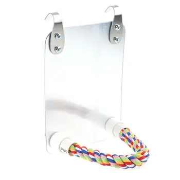 

Parrot Pet Fun Mirror Toy Cockatiel Small Birds Parrots Bite Climbing Stand