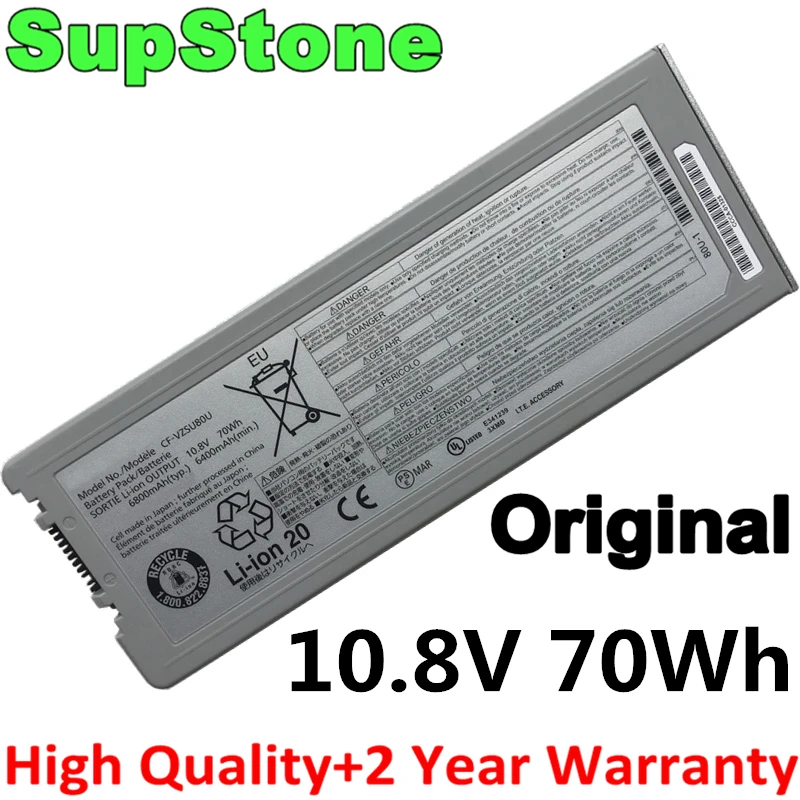 SupStone оригинальный CF-VZSU80U CF-VZSU82U Аккумулятор для ноутбука Panasonic Toughbook CF-VZSU83U 10 8 в 70