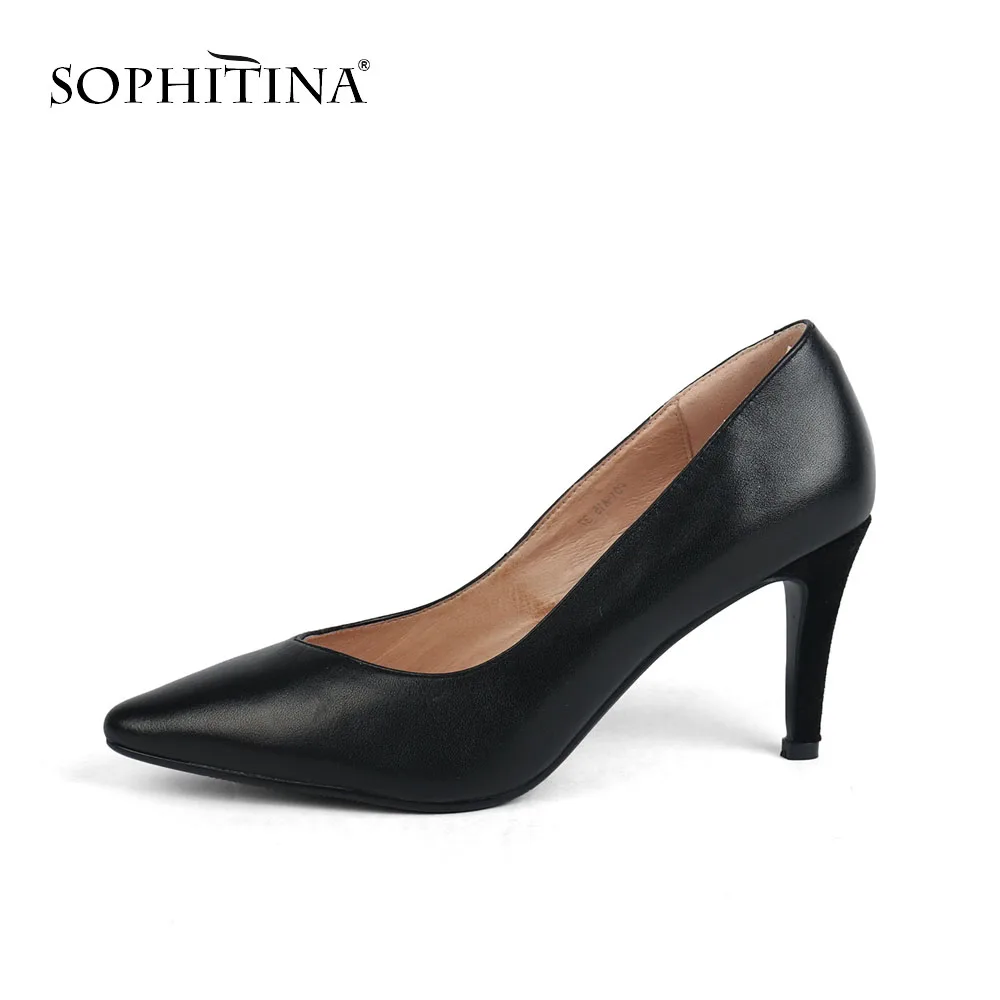 SOPHITINA/модные туфли лодочки с закрытым носком Высококачественные пикантные из