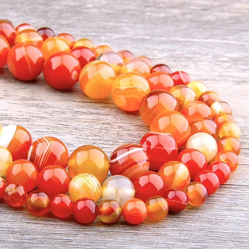 Серые дымчатые Агаты бусины из натурального камня гладкие полосатые ...