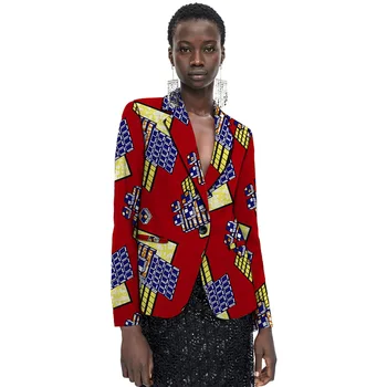 

Fashion African print women blazers Ankara design female dashiki blazer for ladies Ankara suit coat custom order Africa clothing