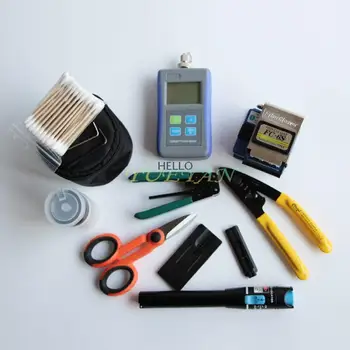 

Mini Fiber optic toolkit FTTH fiber optic tools with visual fault locator and power meter